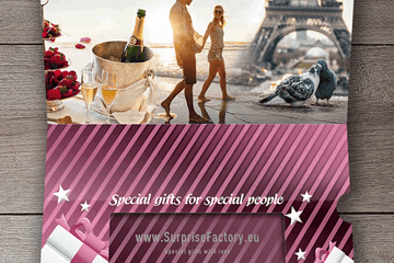 Geschenkverpakking romantische keuzecadeaubon Geschenkverpakking romantische keuzecadeaubon